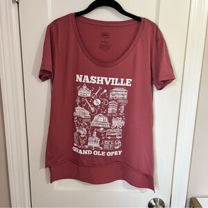 Nashville Women's Burgandy Top